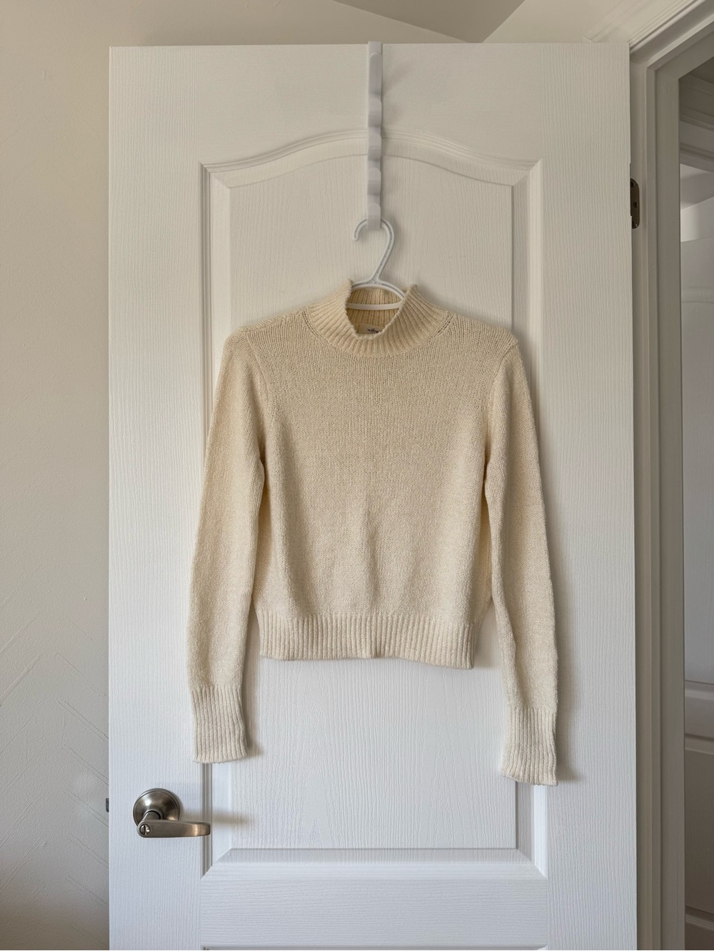 Wilfred Cream Chenille Turtleneck Sweater